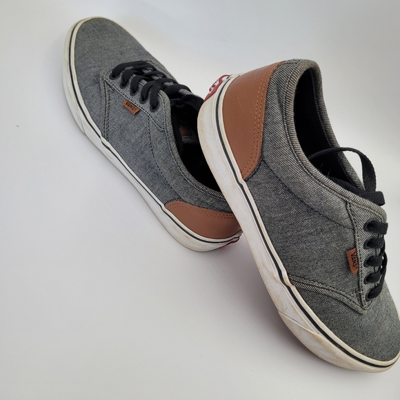 Vans Other - Vans Gray and Brown Men's Athletic Shoes Size 8
